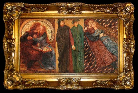 framed  Dante Gabriel Rossetti Paolo and Francesca da Rimini, ta009-2